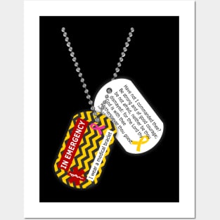 dog tags medical id Posters and Art